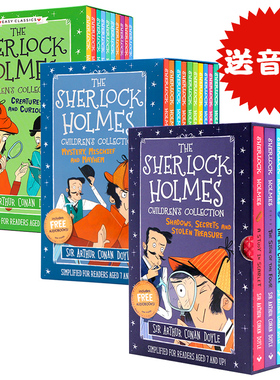 福尔摩斯英文原版探案全集30册盒装英文原版The Sherlock Holmes 神探夏洛克柯南道尔课外阅读提升桥梁书章节书 Easy classic 系列