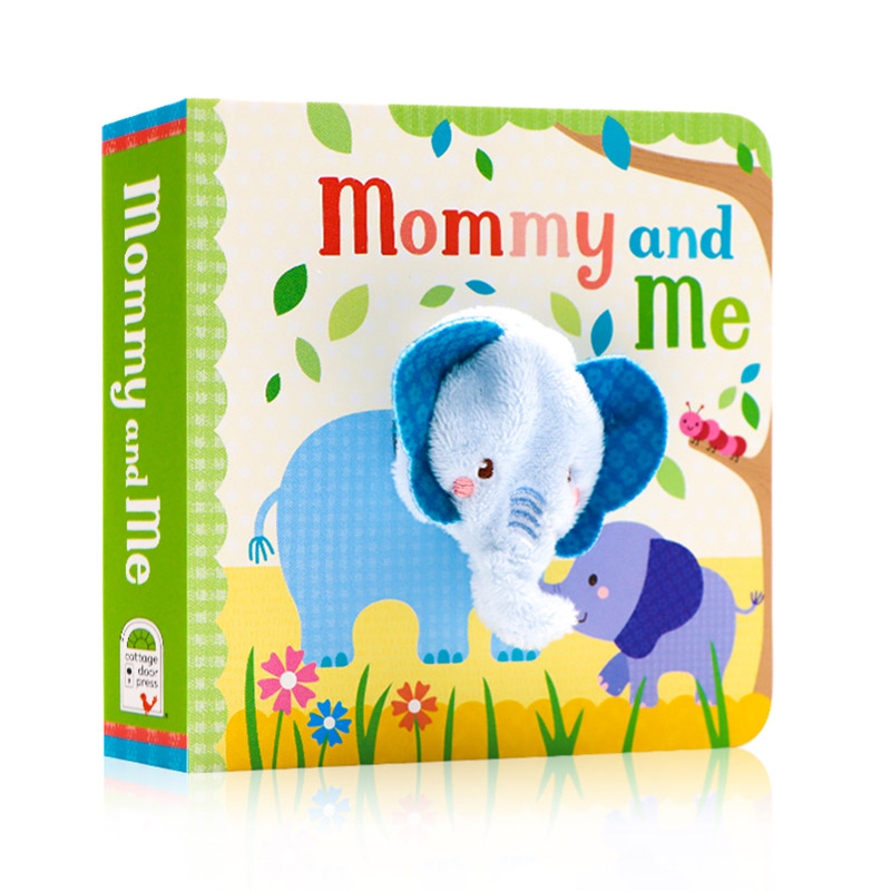 英文原版绘本 妈妈和我小手扭扭指偶书Mommy and Me Finger 宝宝趣味小手掌玩具书 洞洞书 亲子互动游戏书 低幼启蒙