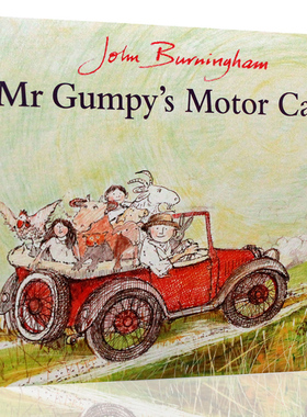 进口英文原版正版平装英语绘本 MR Gumpy's Motor Car 和甘伯伯开车去兜风 波士顿环球报号角书奖 廖彩杏书单John Burningham