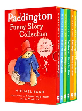 帕丁顿熊系列 新版插画故事书 6册盒装 英文原版 Paddington Funny Story Collection 儿童英语合集绘本故事书平装进口英语书籍