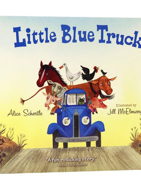 蓝色小卡车 英文原版绘本 Little Blue Truck 交通工具认知 美国儿童图书馆协会推荐英语阅读物 亲子共读启蒙早教图画故事书