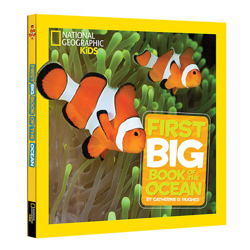 进口英文版原版正版 动物系列First Big Book of the Ocean 精装大开National Geographic Kids 美国国家地理儿童百科书英语启蒙