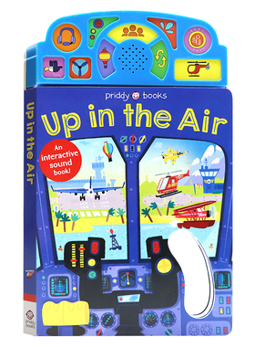 在空中 有声书 On the Move Up in the Air 英文原版绘本  发声书 低幼启蒙早教读物 亲子互动 撕不烂纸板书 0-3岁 Roger Priddy