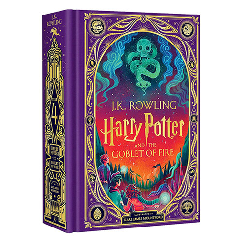哈利波特与火焰杯4 2025年新版 精装彩绘立体互动书 英文原版小说 Harry Potter and the Goblet of Fire J.K罗琳 MinaLima出品