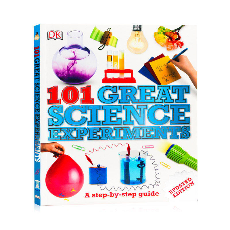 进口英文原版正版DK儿童科普系列 101个了不起的科学实验 101 Great Science Experiments  儿童趣味科普认知图画书 DK百科书
