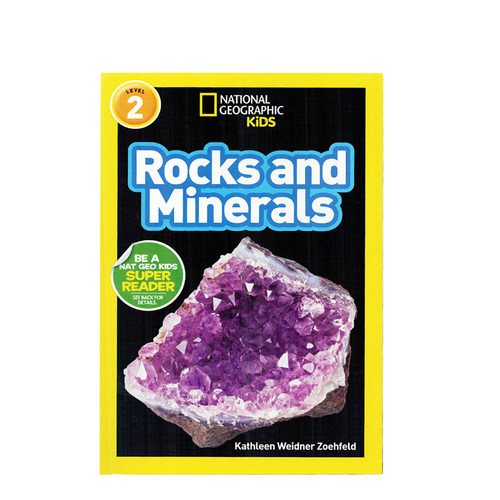 进口英文原版正版绘本National Geographic Kids Level2:Rocks and Minerals 国家地理分级阅读 少儿科普百科英语童书
