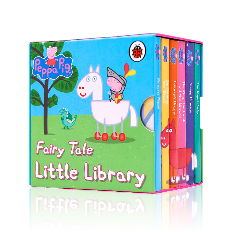 进口英文原版绘本peppa pig fairy tale little library小猪佩奇童话