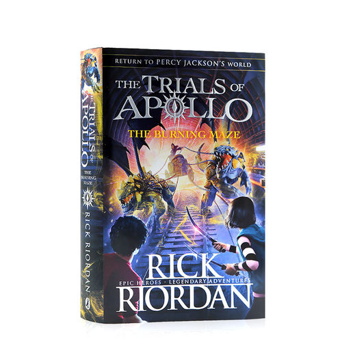 进口英文原版正版 阿波罗的审判3燃烧的迷宫 第三卷 Trials of Apollo Book Three The Burning Maze by Rick Riordan 雷克莱尔顿