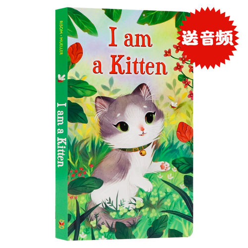 进口英文原版正版 I Am a Kitten 我是一只小猫 I am a bunny同系列richard scarry幼儿童纸板书色彩丰富0-3岁启蒙宝宝阅读绘本