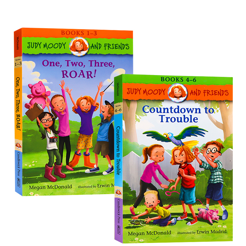 稀奇古怪小朱迪和她的小伙伴系列1-6 Judy Moody and Friends 英文原版全彩儿童章节桥梁小说课外读物 Megan McDonald