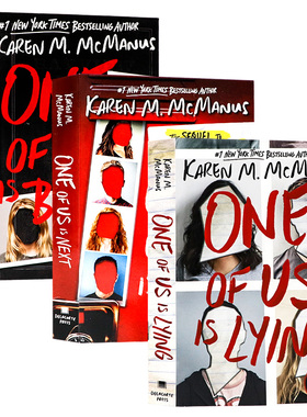 谁在说谎系列3册 英文原版 One of Us Is Lying 谁在说谎/下一个就是你/有人回来了 美国悬疑作家凯伦作品 青春校园推理小说 平装