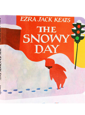 进口英文原版正版 The Snowy Day 下雪天 纸板书 儿童场景启蒙图画故事绘本展现出天真好奇幽默和创意 凯迪克奖作品Christmas 圣诞