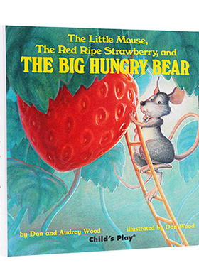 小老鼠红草莓和大饿熊 The little mouse the red ripe strawberry进口英文原版绘本 儿童图画故事纸板书 廖彩杏推荐书单