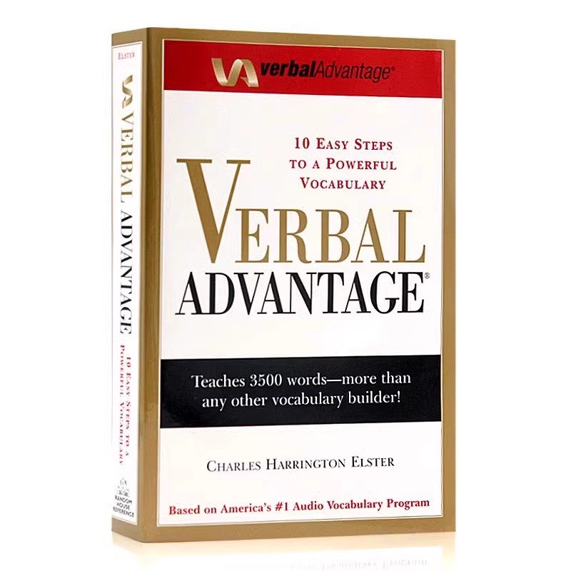 言语优势英文原版 Verbal Advantage 具有强大词汇量的十个简单步骤英语词汇单词学习书 GRE出国考试工具书英英词典进口书籍英文版