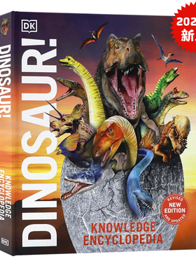 DK恐龙知识百科全书 2025年新版 英文原版 Knowledge Encyclopedia Dinosaur 恐龙图解百科 超60种前所未见的史前生物精美插图书