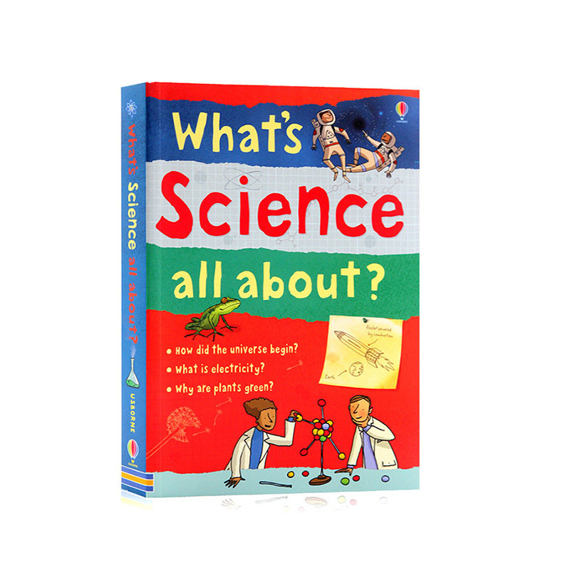 进口英文原版绘本What's Science All About?科学是什么包罗万象的科学知识世界儿童英语启蒙科普读物全彩趣味插图简洁讲解Usborne