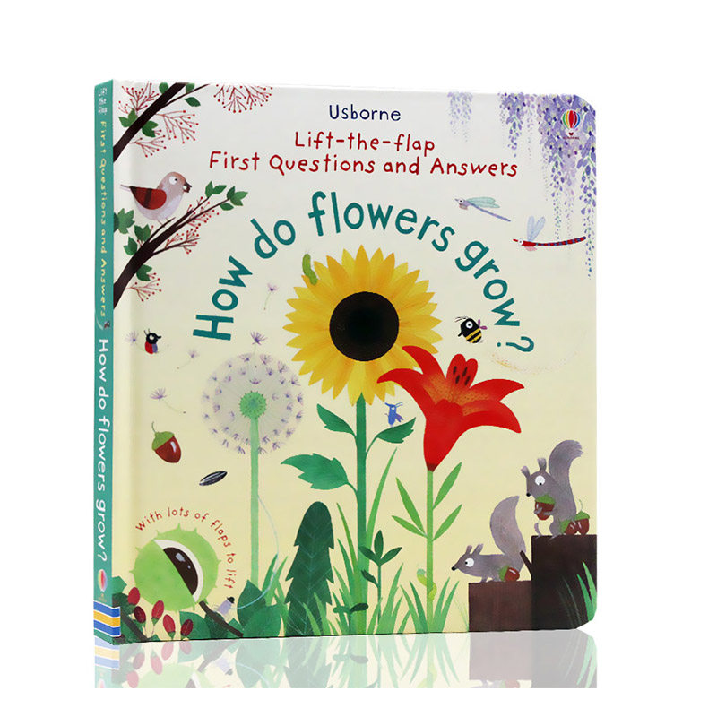 英文原版绘本how do flowers grow花朵的生长usborne lft-the-flap