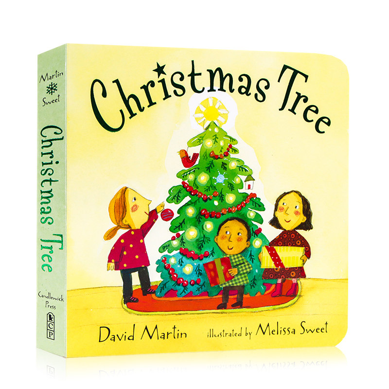 进口英文原版正版 圣诞树 christmas tree 儿童圣诞节主题单词启蒙