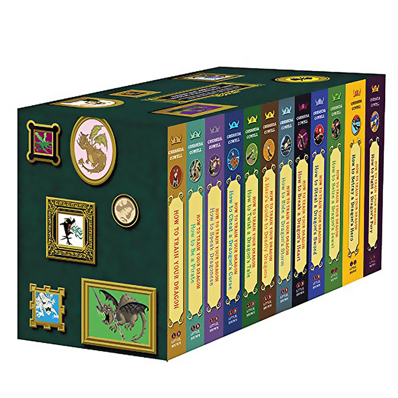 驯龙高手12本全套套装 英文原版 How to Train Your Dragon Complete Series 1-12册全集 礼盒套装 儿童青少年读物