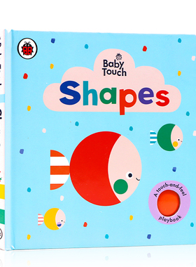 进口英文原版绘本Baby Touch: Shapes 形状启蒙认知触摸书 小瓢虫大开本纸板触摸书玩具书撕不烂 0-3岁宝宝感官训练思维开发
