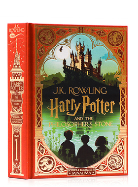 哈利波特与魔法石英文版 Harry Potter and the Philosopher's Stone 新版全彩 MinaLima版互动书 进口英文原版正版 JK罗琳