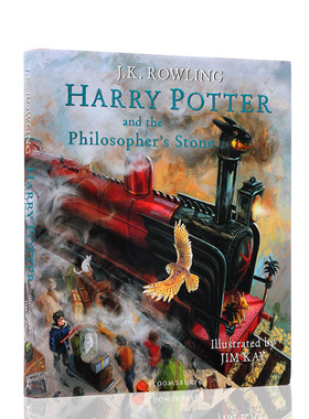 哈利波特与魔法石英文版 精装彩绘版 英文原版 Harry potter and the Philosopher's Stone JK罗琳 J.K. Rowling