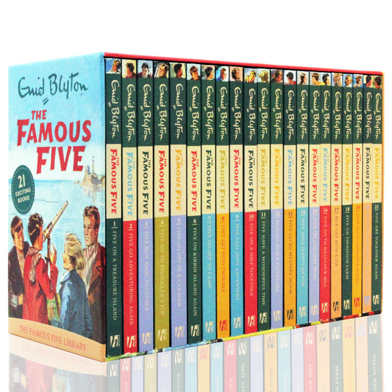 五伙伴历险记进口英文原版正版 enid blyton famous five series 少年