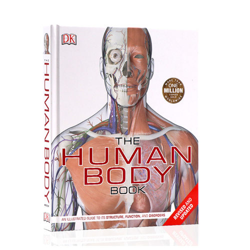 英文原版DK人体百科The Human Body Book  人体解剖视觉指南人体骨骼肌肉系统运作全方面知识 DK经典科普图解百科全书精装全彩大开