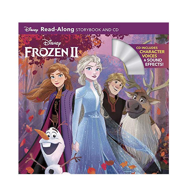 进口英文原版正版冰雪奇缘2暗影森林 Frozen 2 Read Along Storybook绘本附CD迪士尼儿童有声读物艾莎安娜-封面