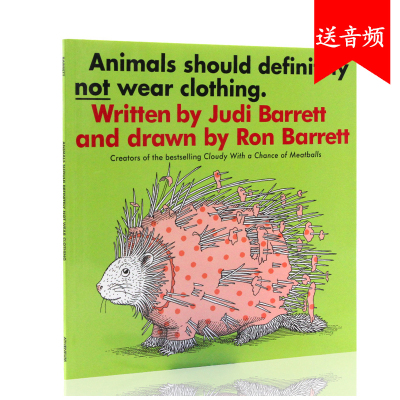 动物绝对不应该穿衣服 Animals Should Definiely Not Wear Clothing  英文原版绘本 吴敏兰书单 情商启蒙绘本平装
