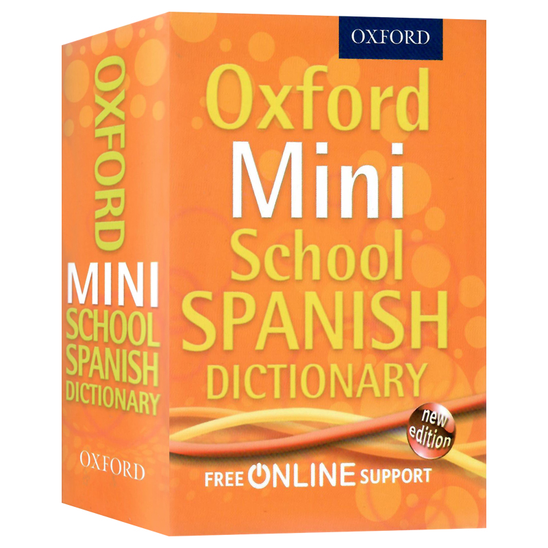 牛津迷你学校西班牙语词典工具书英文原版Oxford Mini School Spanish Dictionary儿童课外学习用书口袋书设计Oxford University