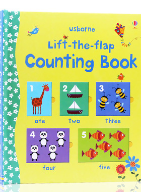 Usborne出品 数字计数书 Lift The Flap Counting Book 英文原版绘本 翻翻书 儿童英语单词幼儿早教英语启蒙绘本