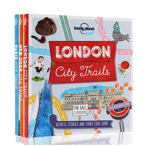 Lonely Planet City Trails 旅行圣经 LP 孤独星球 英文原版绘本纽约 巴黎 伦敦3册合售 London New York Paris