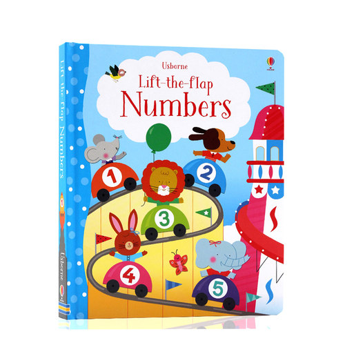 进口英文原版正版 Usborne尤斯伯恩图书Lift the Flap Numbers 数字互动启蒙翻翻书 低幼早教英语启蒙认知翻翻书 亲子互动
