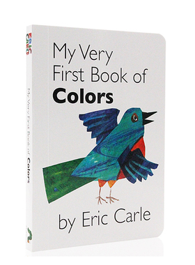 进口英文原版正版 卡尔爷爷My Very First Book of colors颜色 作者 Eric Carle 幼儿启蒙图书2-5岁 上下翻页配对纸板撕不烂书