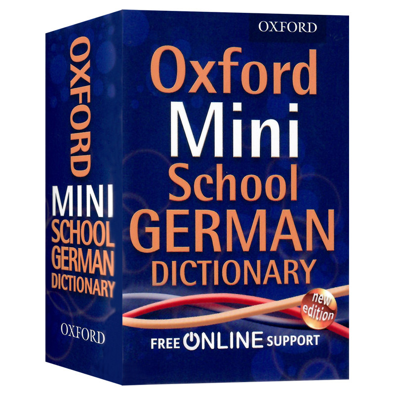 牛津迷你学校德语词典工具书英文原版Oxford Mini School German Dictionary儿童课外学习用书口袋书设计Oxford University Press
