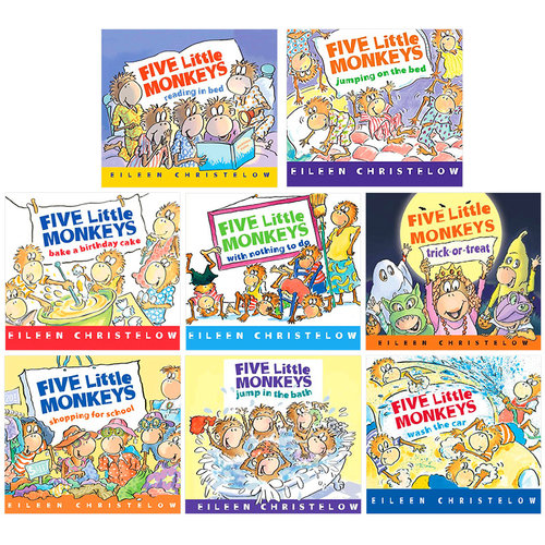 五只小猴子绘本英文原版