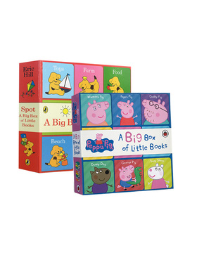 进口英文原版 Peppa Pig: A Big Box of Little Books 9册/where's is spot: A Big Box of Little Books 9册绘本儿童启蒙英语阅读