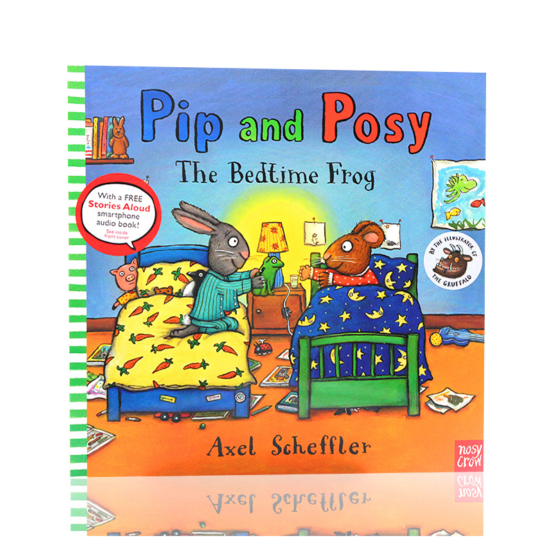 进口英文原版正版 Pip and Posy the bedtime frog 波西和皮普 名家 Axel Scheffler 睡前故事 平装绘本 图画书