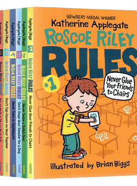 罗斯科赖利规则系列7册全套英文进口原版 Roscoe Riley Rules 幽默逗趣滑稽搞笑初级桥梁章节故事书小说小学生英语课外阅读书