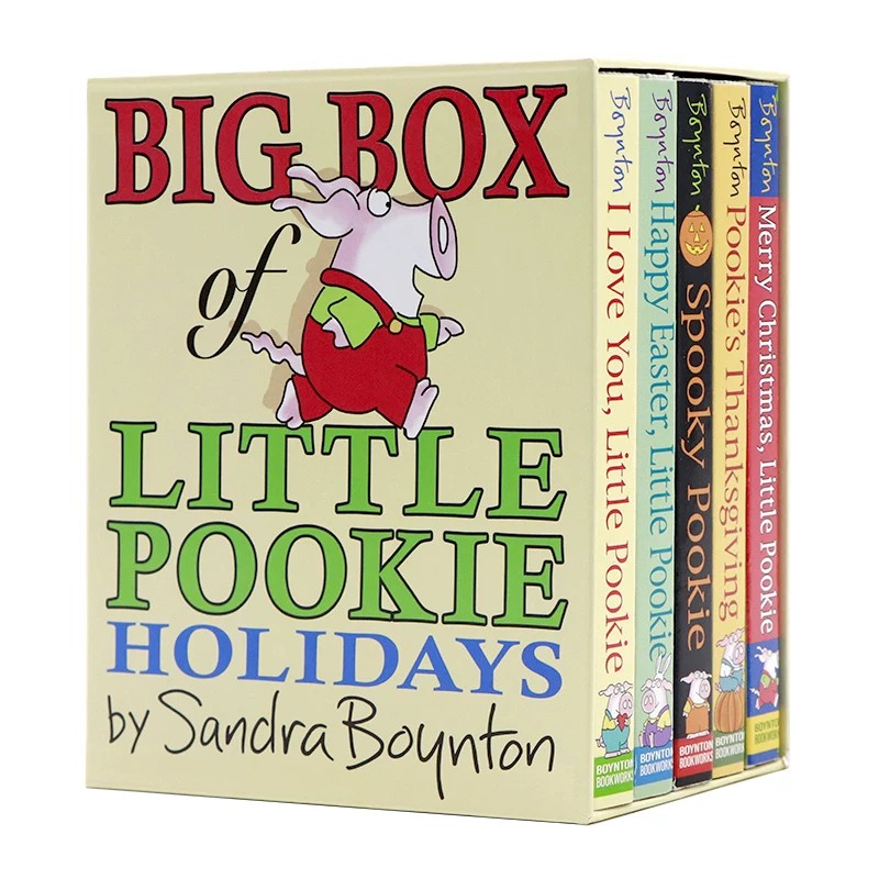 小布奇的假日5册 圣诞万圣感恩复活节英文原版绘本 Big Box of Little Pookie Holidays 桑德拉博因顿英语启蒙 Sandra Boynton