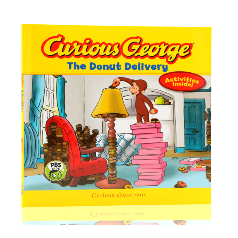 进口英文原版正版 curious george 好奇猴乔治 the donut delivery