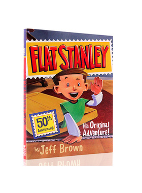 纸片人扁平斯坦利系列英文原版 Flat Stanley 初的冒险 His Original Adventure 青少年经典读物章节书 儿童小说