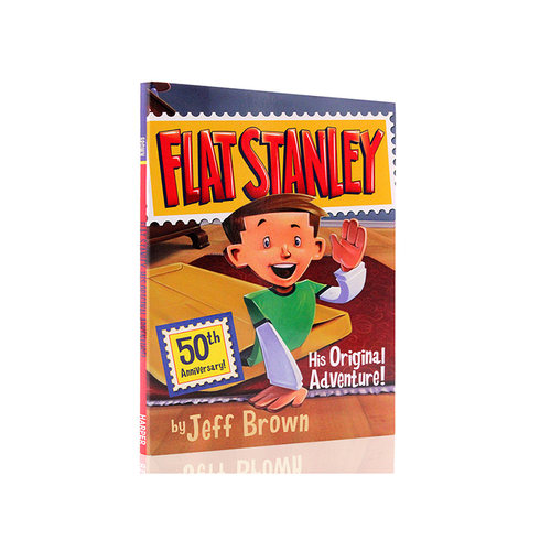 纸片人扁平斯坦利系列英文原版 Flat Stanley 初的冒险 His Original Adventure 青少年经典读物章节书 儿童小说
