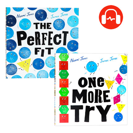 牛津精品认知绘本2册 完整契合/再试一次 英文原版 The Perfect Fit/One More Try 内奥米琼斯 詹姆斯琼斯 儿童英语启蒙阅读绘本