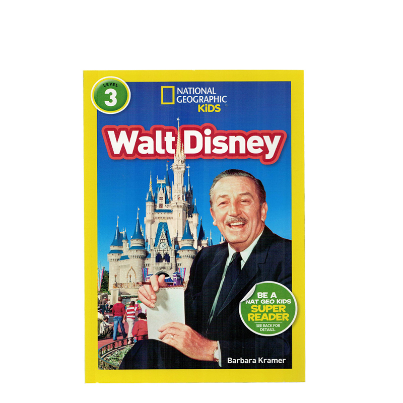 进口英文原版正版绘本 National Geographic Kids Level3:Walt Disney国家地理分级阅读初阶低幼儿童英语启蒙绘本-封面