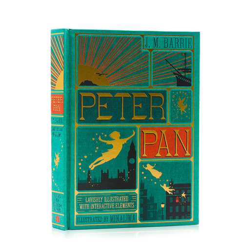 Minalima手工立体书 彼得潘小飞侠 Peter Pan 英文原版 全彩复刻机关书插图版 儿童文学经典童话故事 英语启蒙故事书 精装收藏版