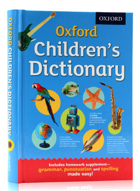 进口英文原版正版 牛津小学英英字词典 Oxford Children's Dictionary全彩精装插图学生专用 牛津英英字典 词汇学习工具书