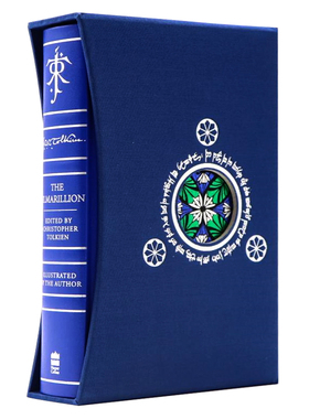 精灵宝钻 插图豪华版 The Silmarillion 英文原版小说 精装豪华盒装插画版  托尔金J. R. R. Tolkien亲自绘制彩色插图 指环王前传