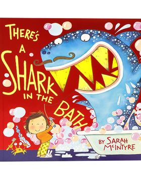 浴缸里有鲨鱼 There's a Shark in the Bath 英文原版绘本 卡通动画故事幼儿启蒙认知想象力培养图画书Sarah McIntyre